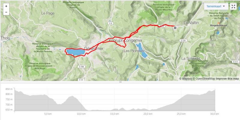 rit in regen en wind zondag